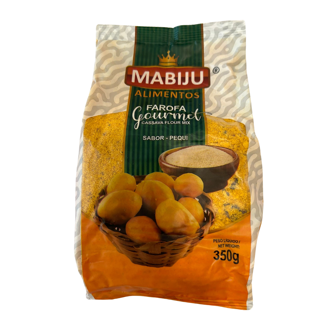 Farofa de Manioc au Pequi Gourmet Prête à l'Emploi (Farofa Pronta de Mandioca Pequi Gourmet) - MABIJU - 350g
