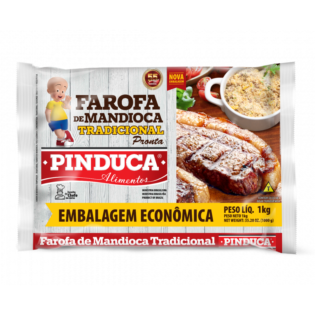 Farina di manioca condita (Farofa di Manioca Tradizionale) - PINDUCA - 1kg