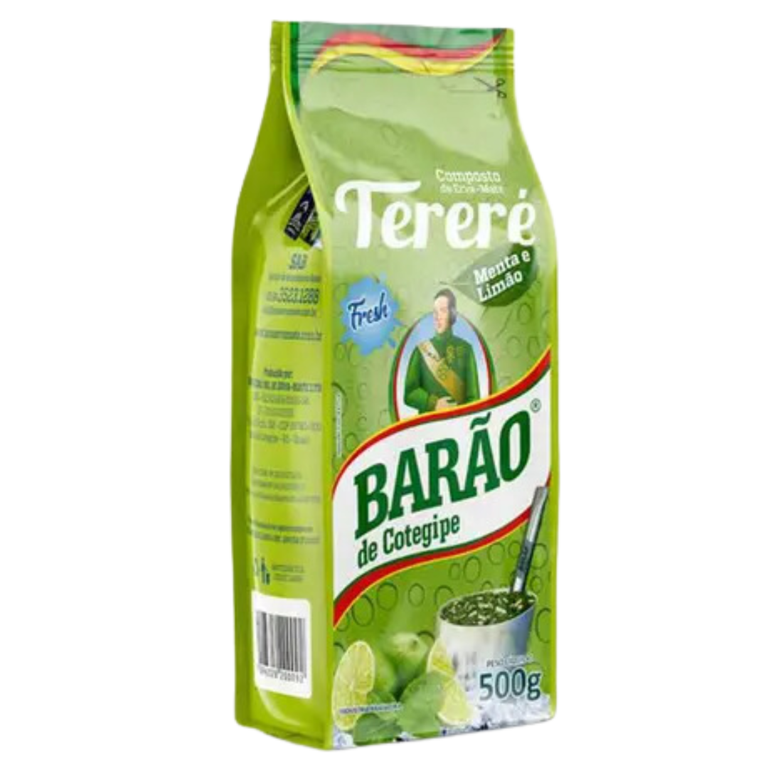 Yerba mate pour Tereré saveur Menthe et citron frais (Erva Mate para Tereré Menta e Limão Fresh) BARÃO - 500g