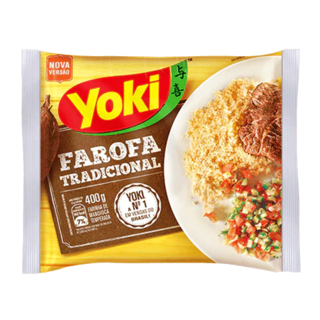 Farine de manioc assaisonnée (Farofa de Mandioca Tradicional) - YOKI - 500g
