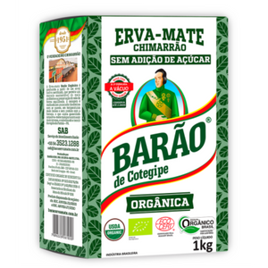 Erva Mate para Chimarrão Orgânica - BARÃO - 1kg