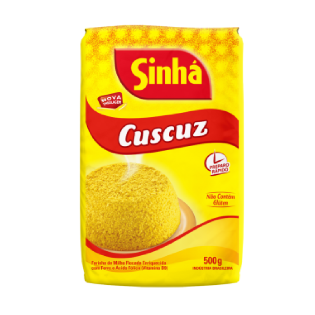 Fiocchi di mais per couscous (Flocos de Milho para Cuscuz) - SINHÁ - 500g