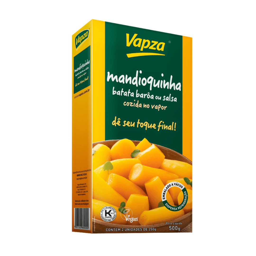 Mandioquinha Cozida - Batata Baroa - VAPZA - 500g