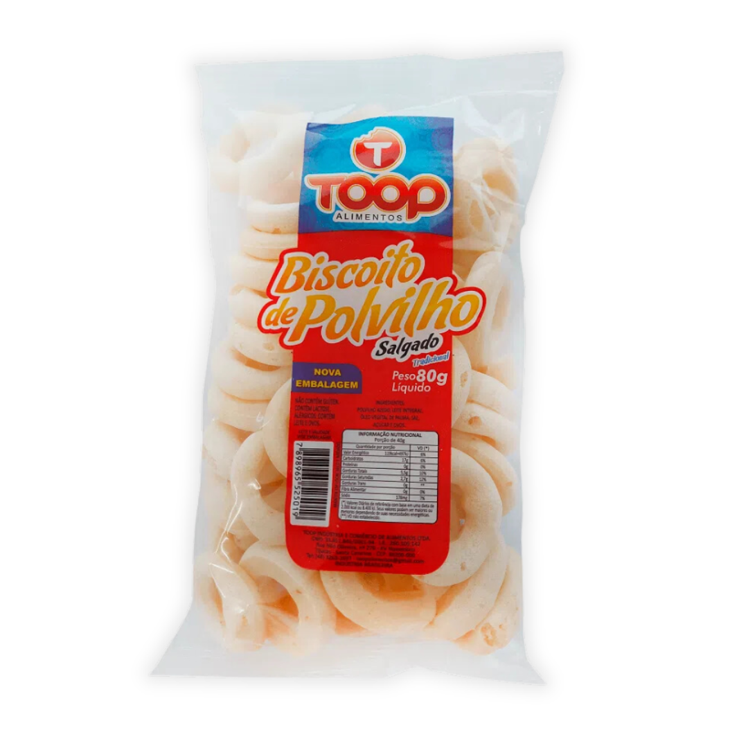 Biscuit de farine de manioc traditionelle (Biscoito de Polvilho Tradicional)- TOOP - 80g