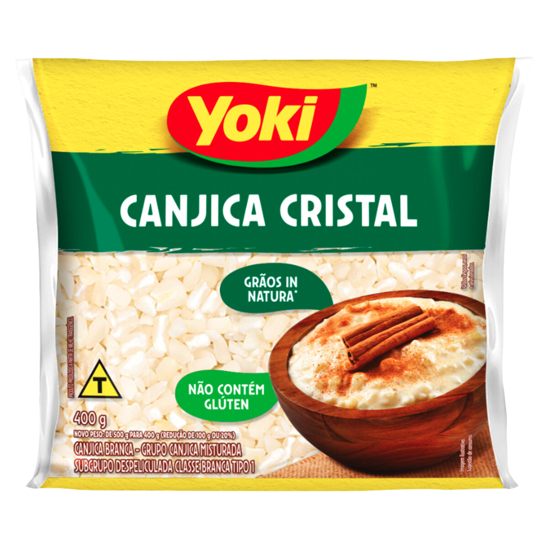 Mais secco bianco “Hominy” (Canjica Bianca) - YOKI - 400g