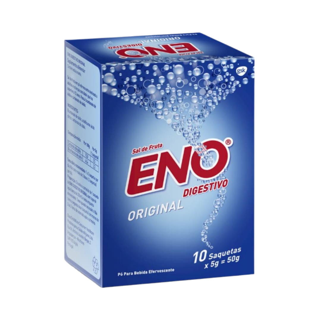 Sodium bicarbonate - 10 sachets (Original Fruit Salt Sachets) - ENO - 50g - 10 units