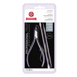 Pince à Cuticules Professionnelle 778-EP avec 2 Spatules - MUNDIAL