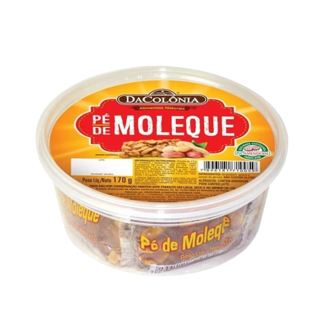 Barres de cacahuète caramélisées croquantes (Pé de Moleque) - DACOLÔNIA - 170g