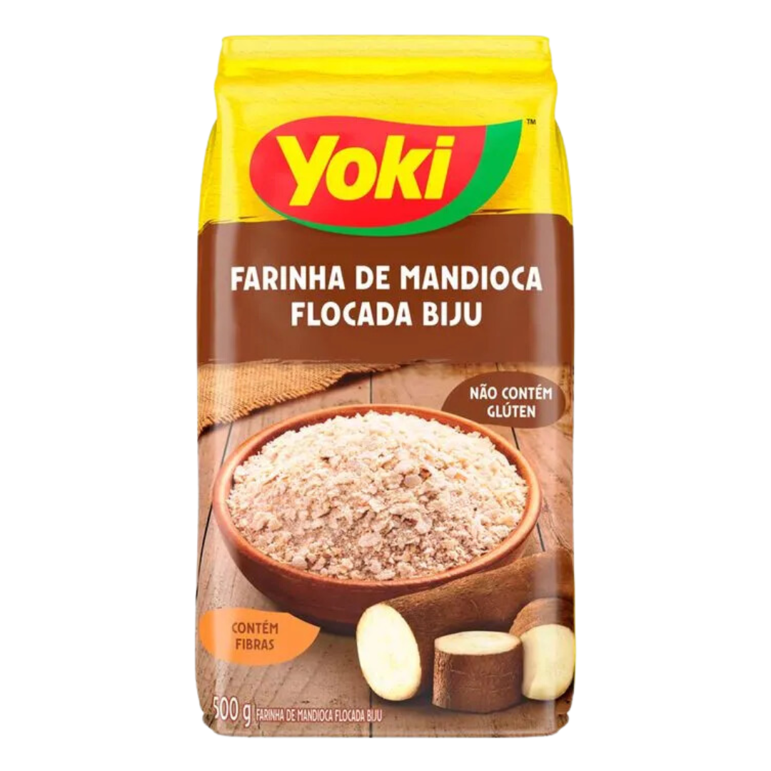 Farina di manioca fioccata Biju (Farinha de Mandioca Flocada Biju) - YOKI - 500g
