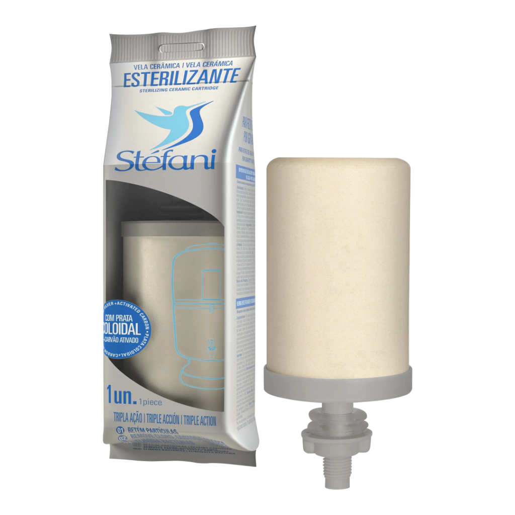 Candela per Filtro in Argilla tripla azione (Candela per Filtro di Argilla Tripla Azione) - Stéfani - unità