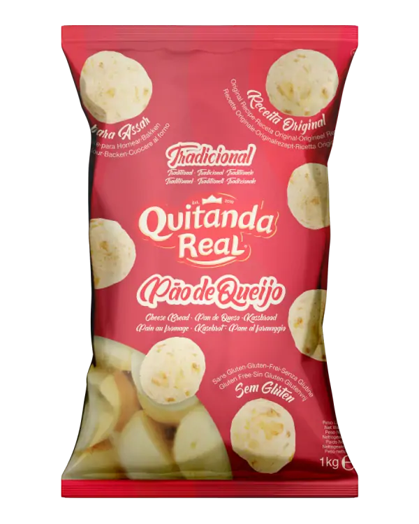 Pane di formaggio tradizionale - Prodotto surgelato (Pão de Queijo Tradizionale Congelato) - PÃO DE QUEIJO - 1 kg (Surgelato)