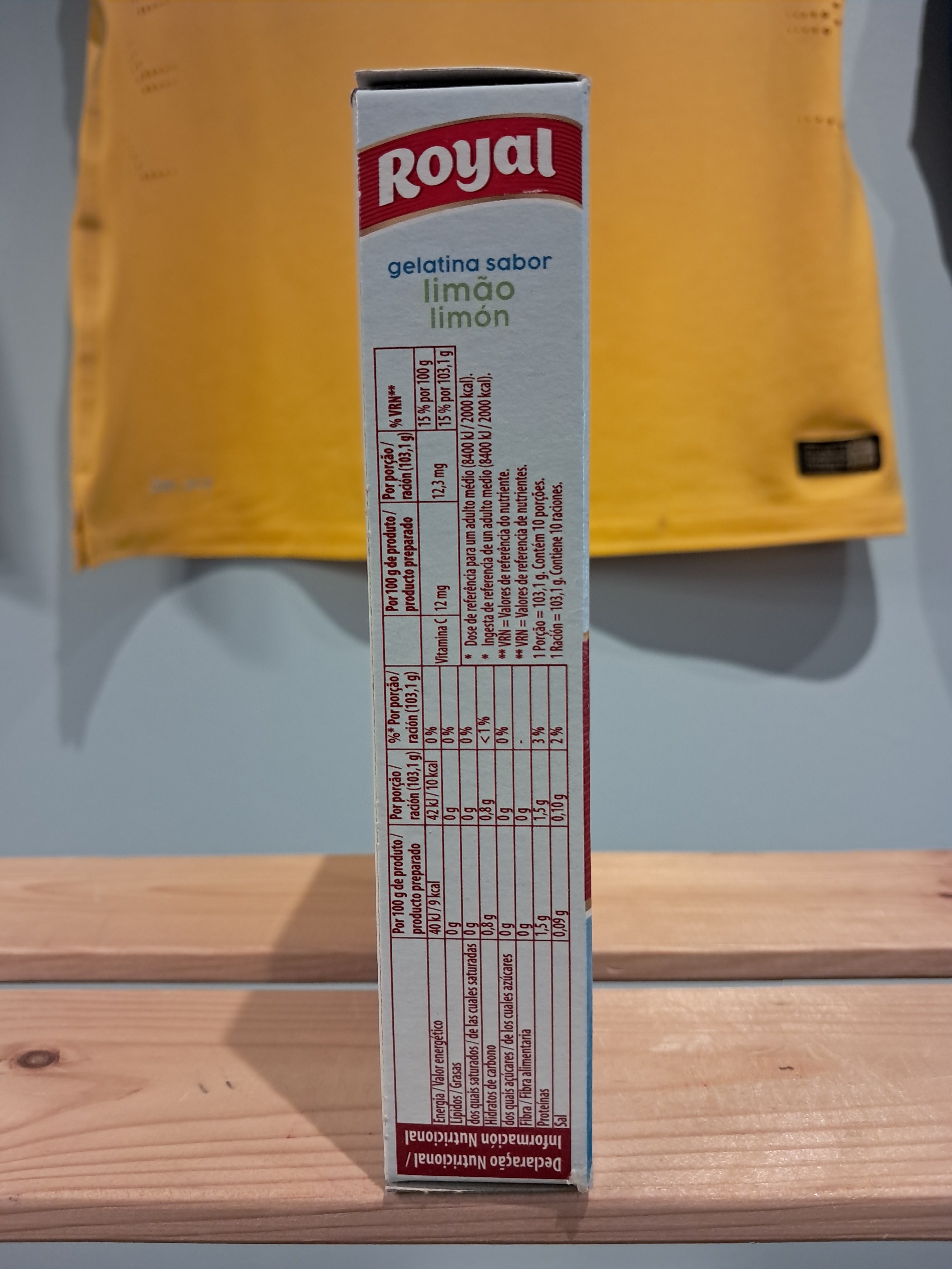 Gélatine en Poudre light Saveur Citron (Poudre de Gélatine Légère Citron) - ROYAL - 31g