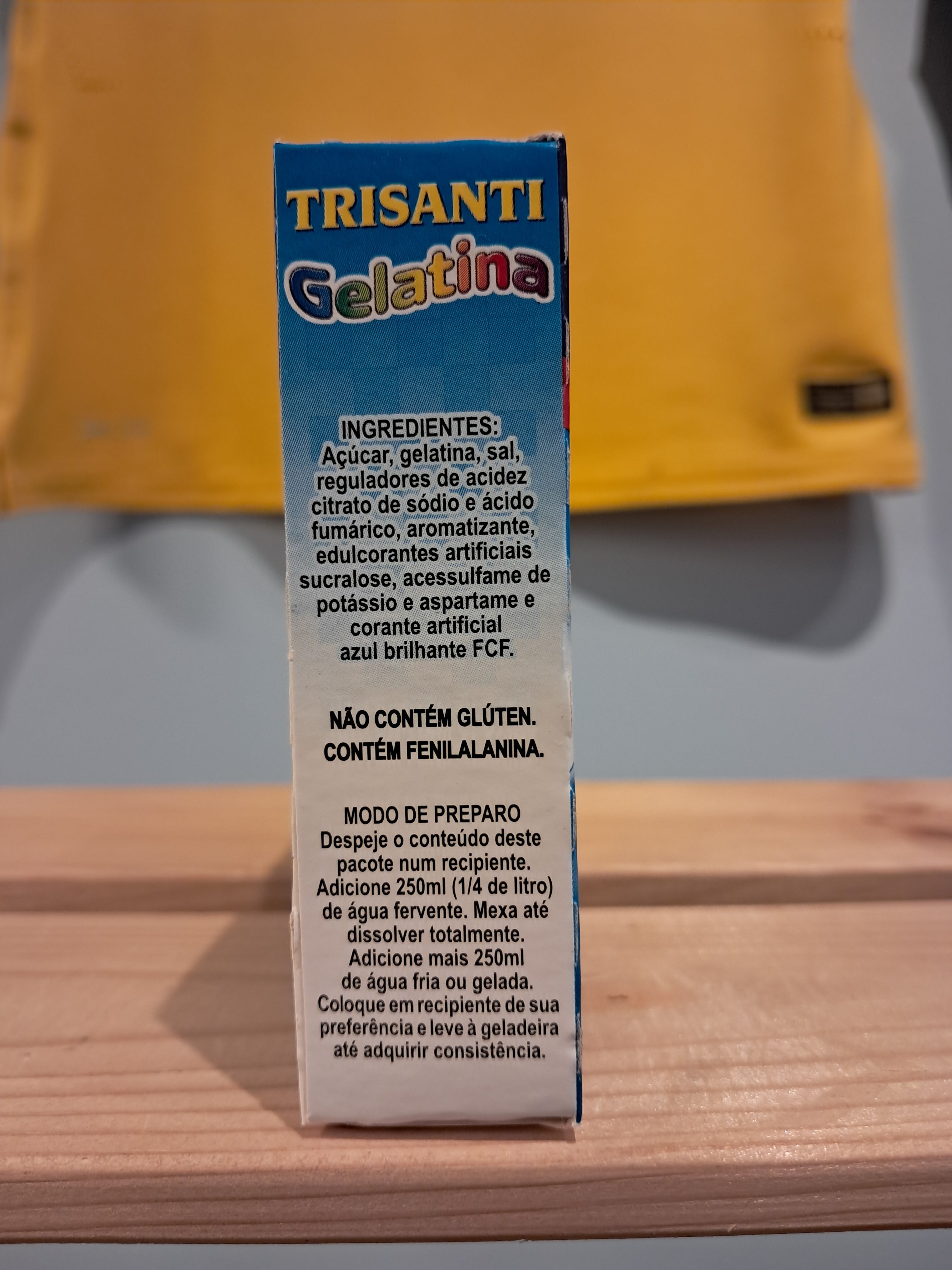 Gélatine en poudre saveur tutti-frutti (gélatine en poudre tutti-frutti) - TRISANTI - 20g