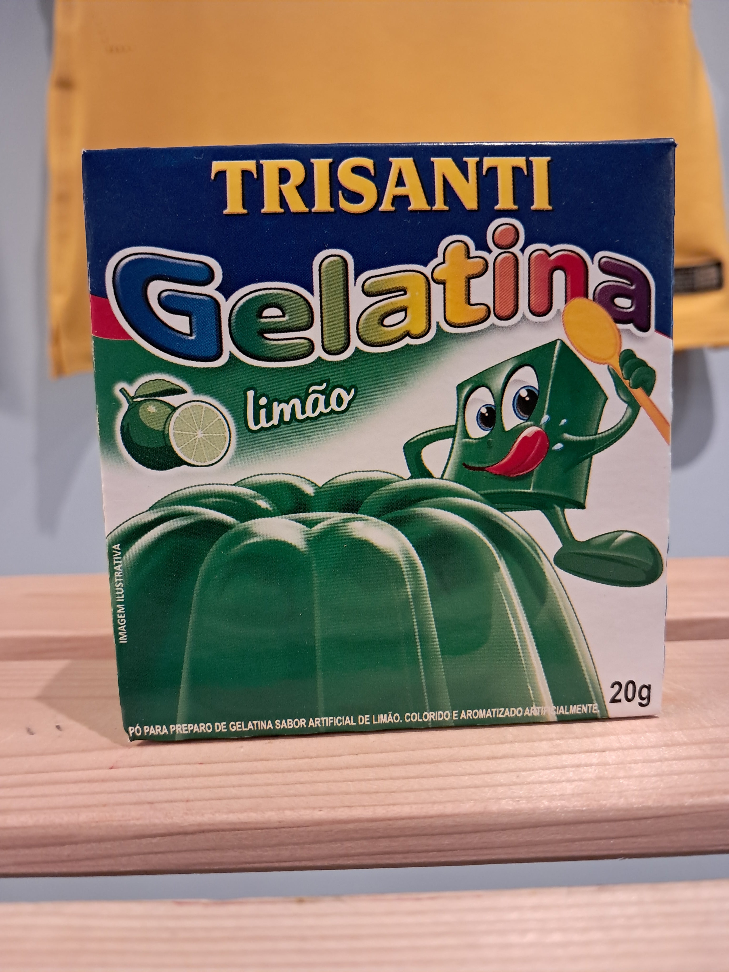 Gélatine en Poudre Saveur citron (Gelatina em Pó Limão) - TRISANTI - 20g