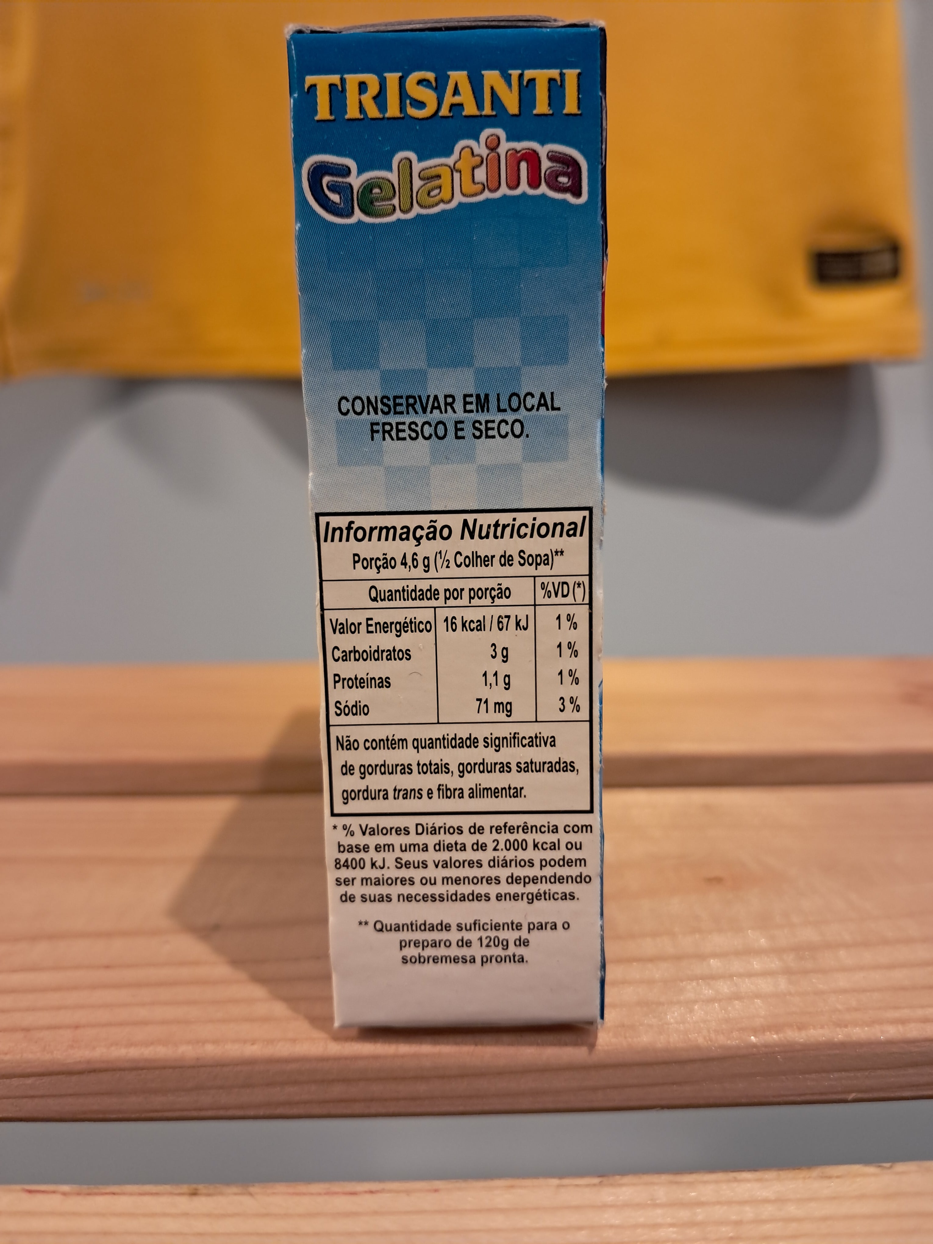 Gélatine en poudre saveur tutti-frutti (gélatine en poudre tutti-frutti) - TRISANTI - 20g