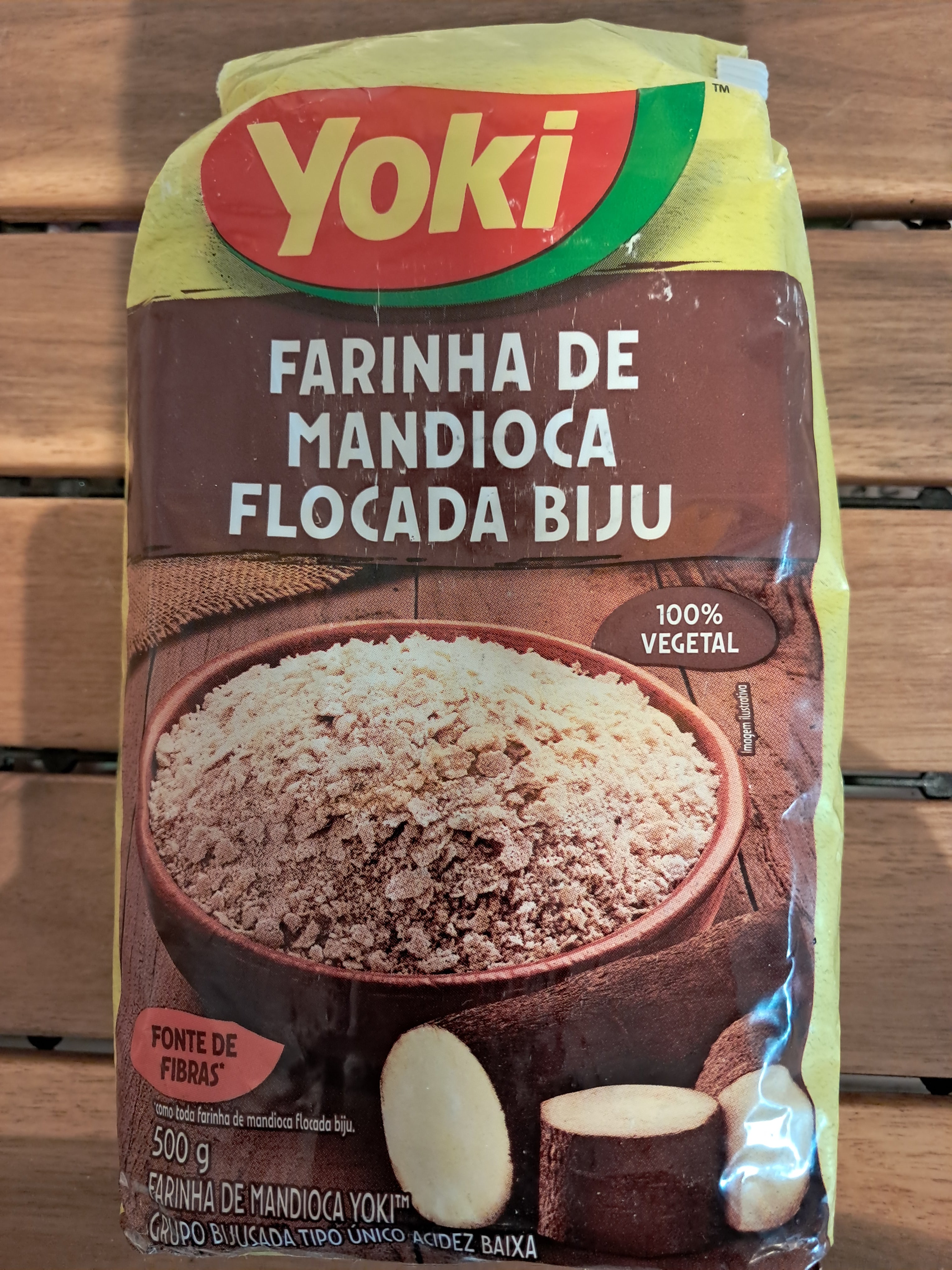 Farines de Manioc Floconées Biju (Farinha de Mandioca Flocada Biju) - YOKI - 500g