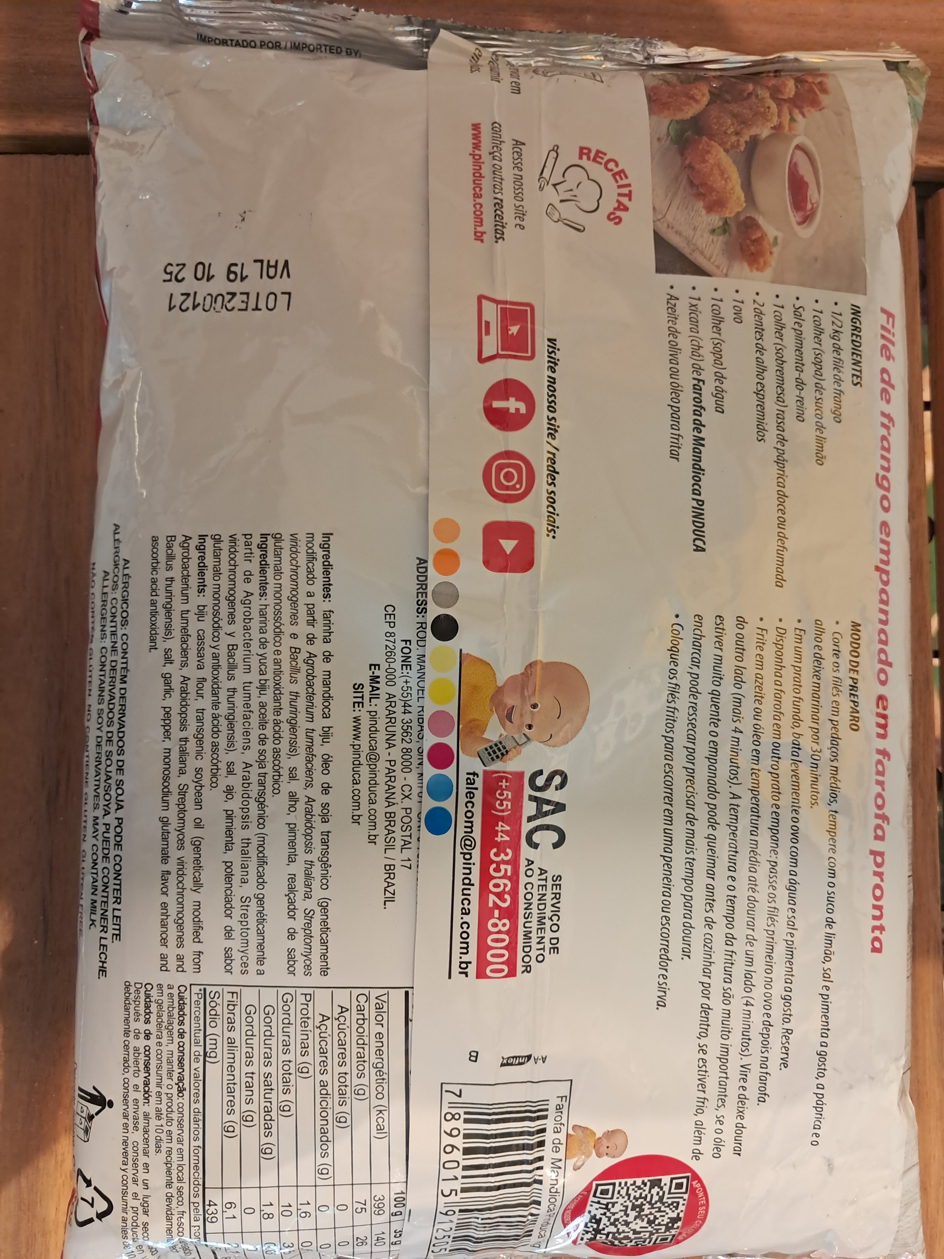 Farina di manioca condita (Farofa di Mandioca Tradizionale) - PINDUCA - 1kg