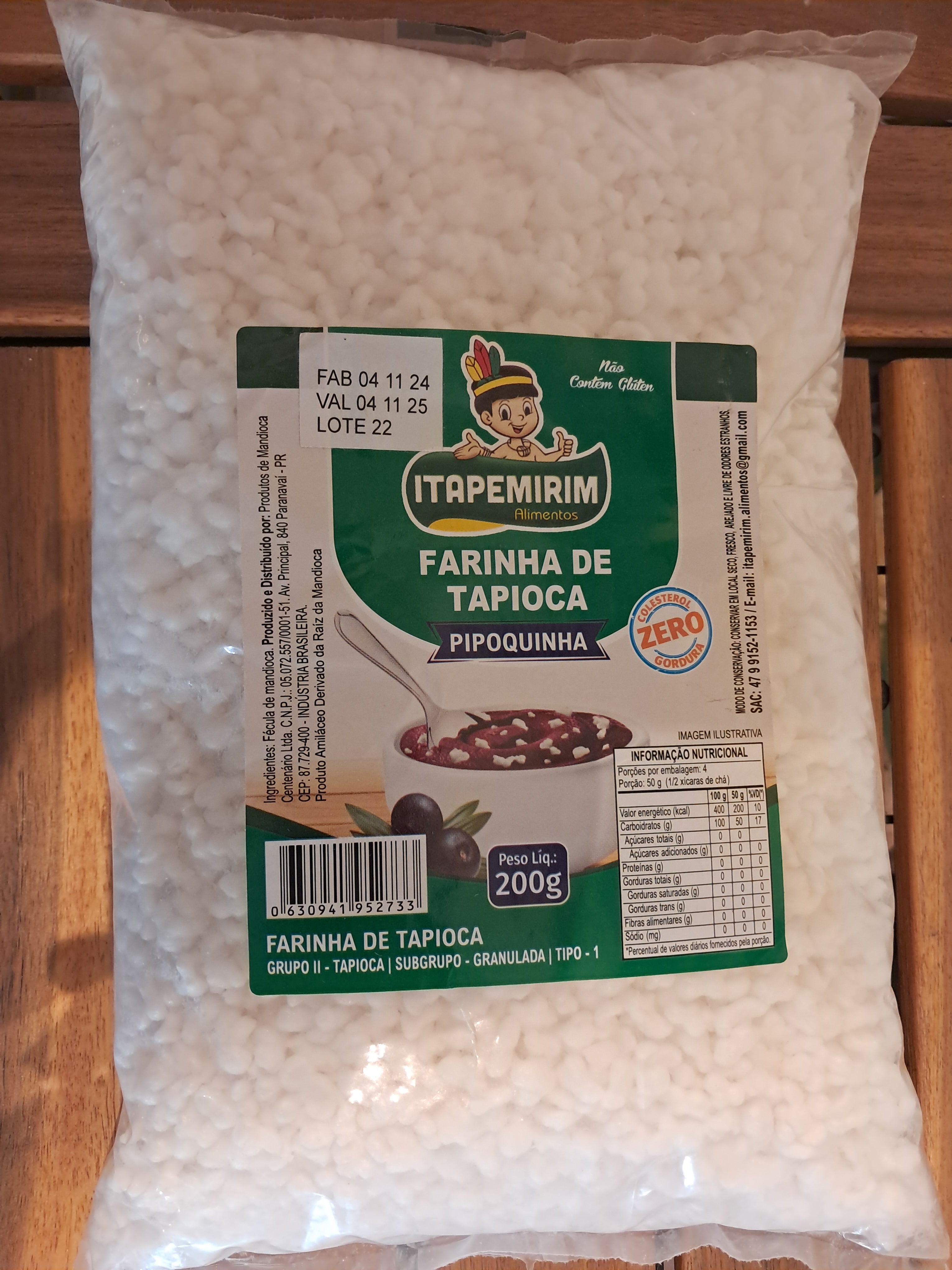 Farine de Manioc Soufflée (Tapioca Flocada Tipo Isopor) - ITAPEMIRIM - 200g