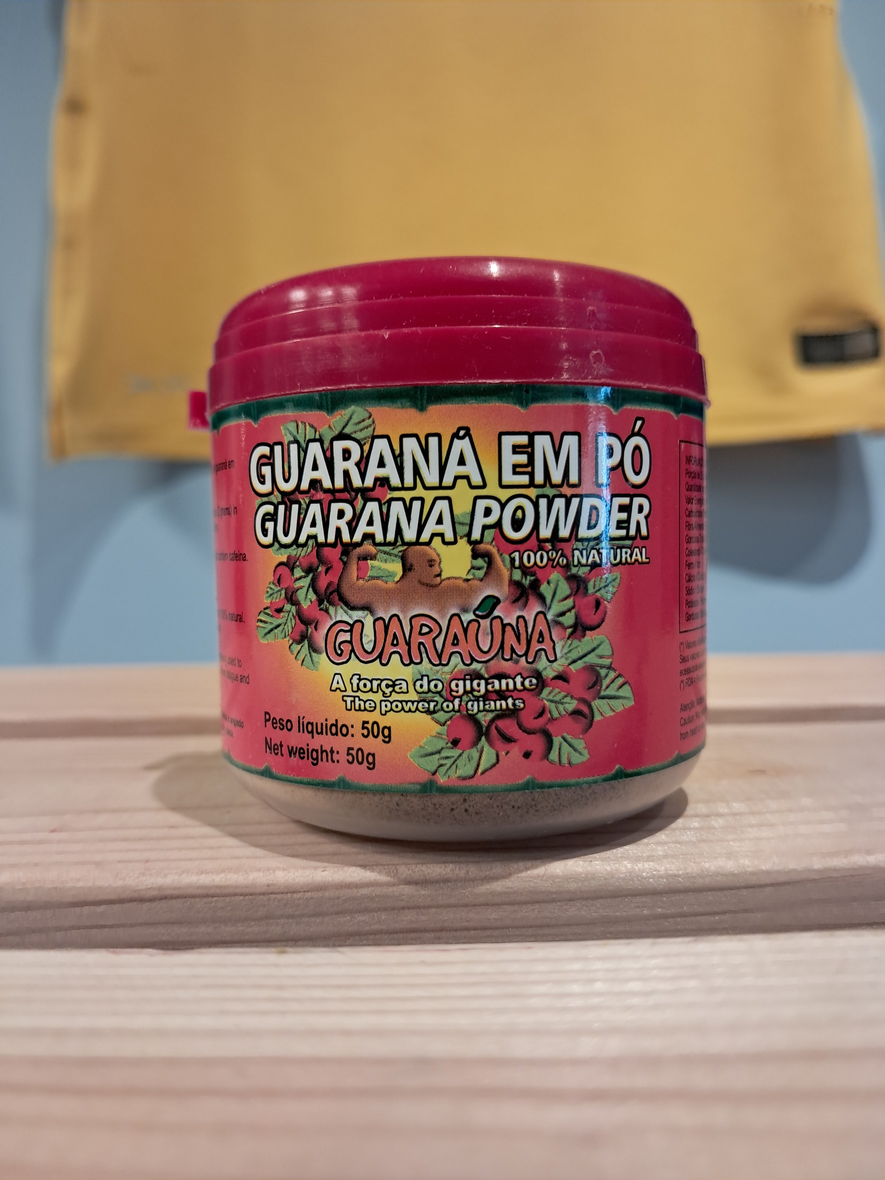 Guarana powder (Guaraná em pó) GUARANA - 50g