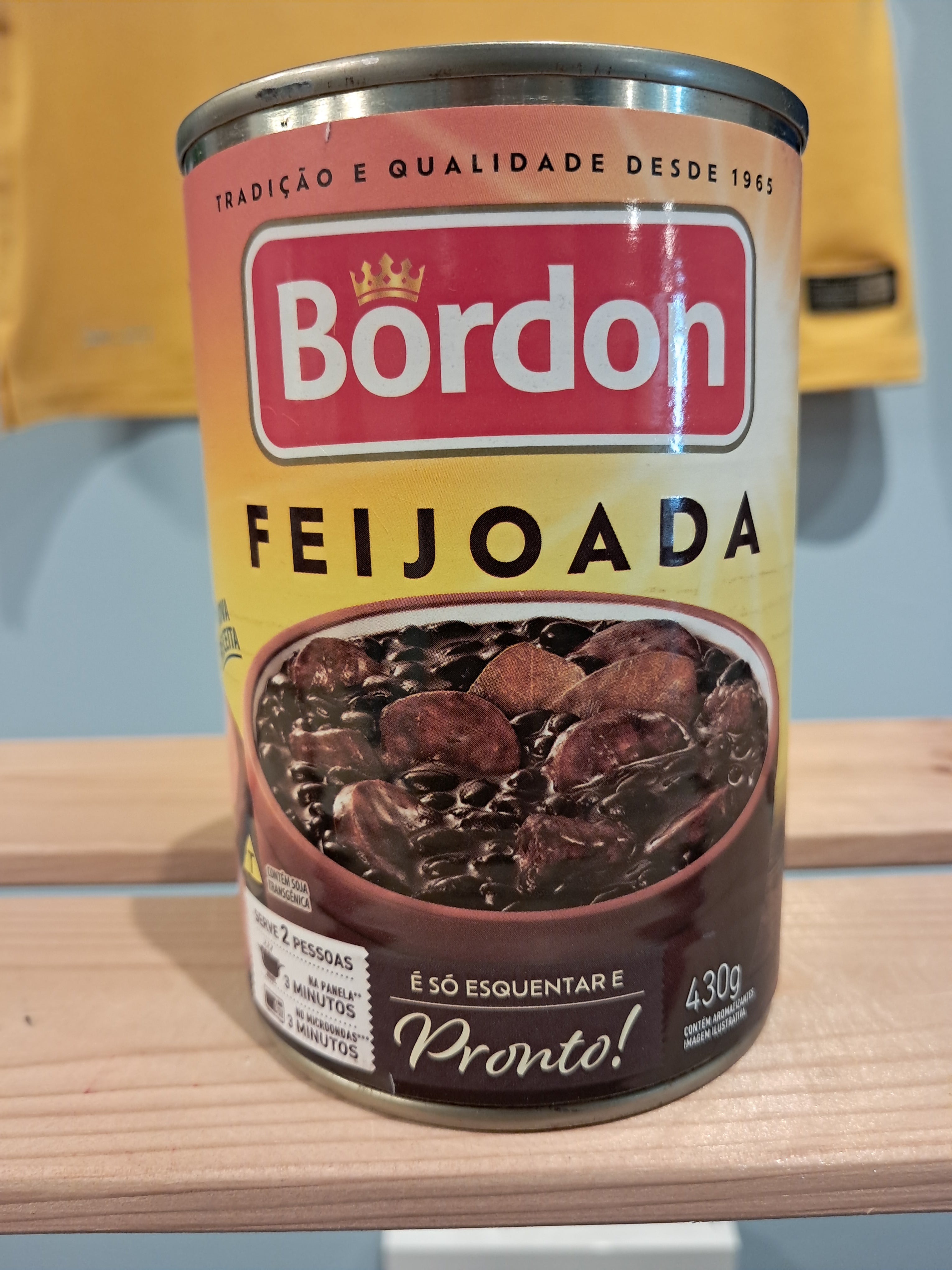 Feijoada Brasiliana - Pronta da Mangiare (Feijoada Brasileira) - BORDON - 430g