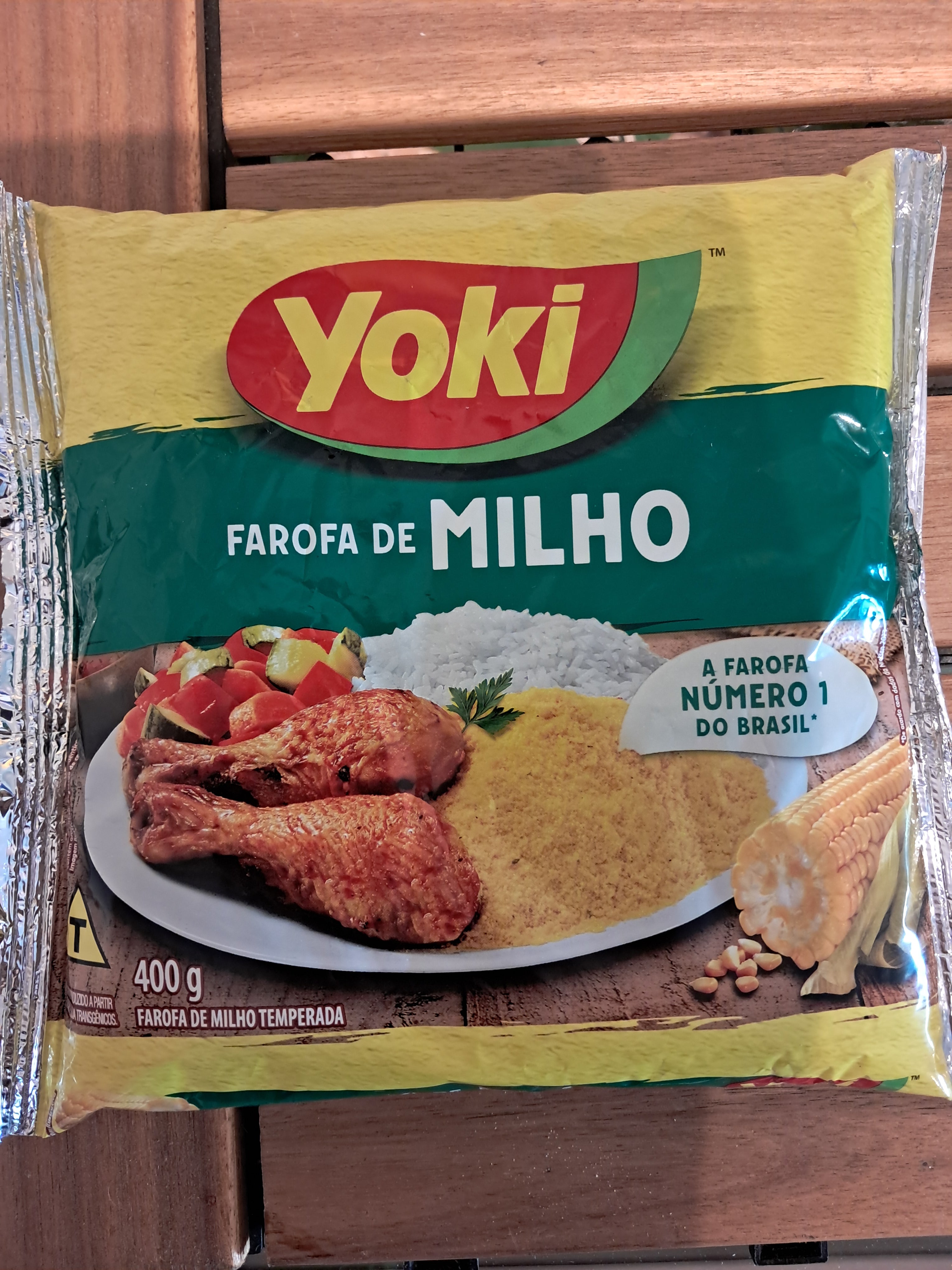 Farofa de maïs assaisonnée (Farofa de Milho Temperada) - YOKI - 400g