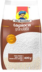 Fécule de manioc granulé (Tapioca Granulada) - DA TERRINHA -400g