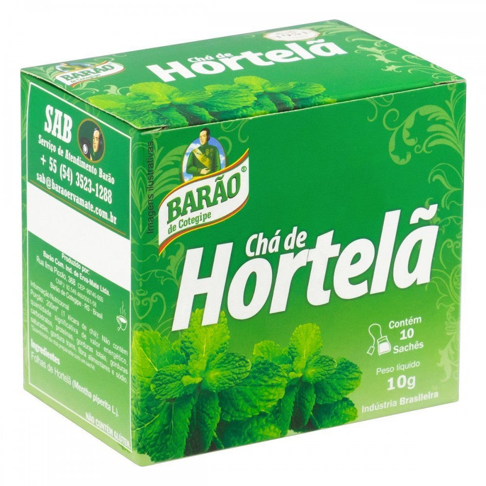 Tisane à la menthe (10 sachets) (Chá de Hortela 10 saches) - BARÃO