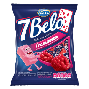 Bala de Framboesa (Bonbons framboise sachet) - 7 BELO - 600g
