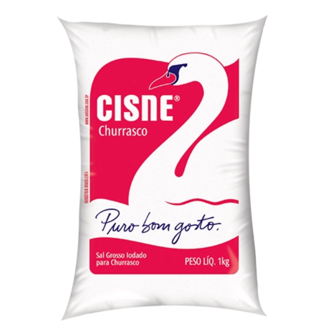 Gros sel pour barbecue (Sal Grosso para Churrasco) - CISNE - 1kg