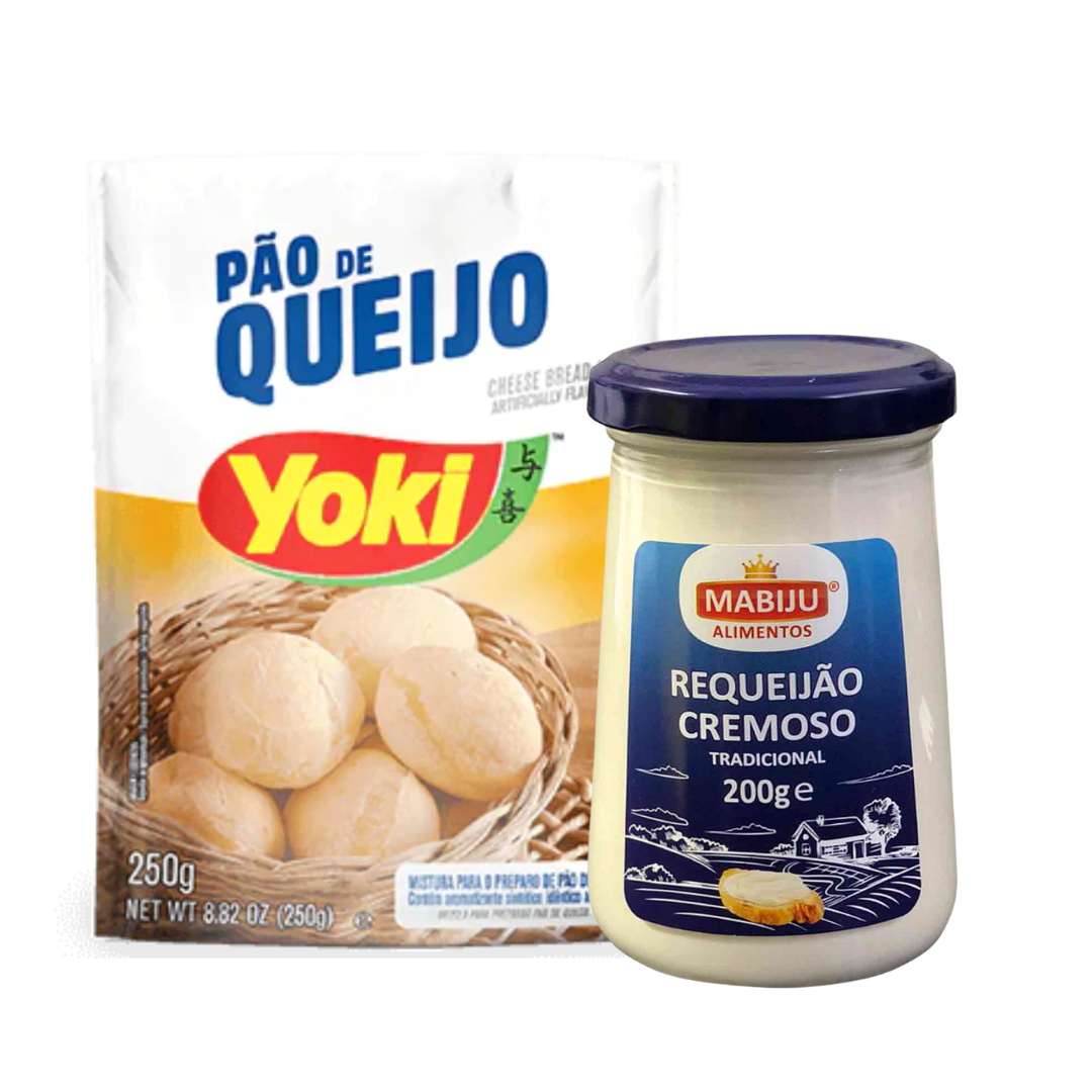 Perfect Combination - Cheese Bread Mix - YOKI - 250g + Creamy Cheese Spread - MABIJU - 220g
