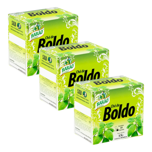 Combo - Chá de Boldo - BARÃO - Contém 10 sachês - Compre 3 e ganhe 10% de desconto