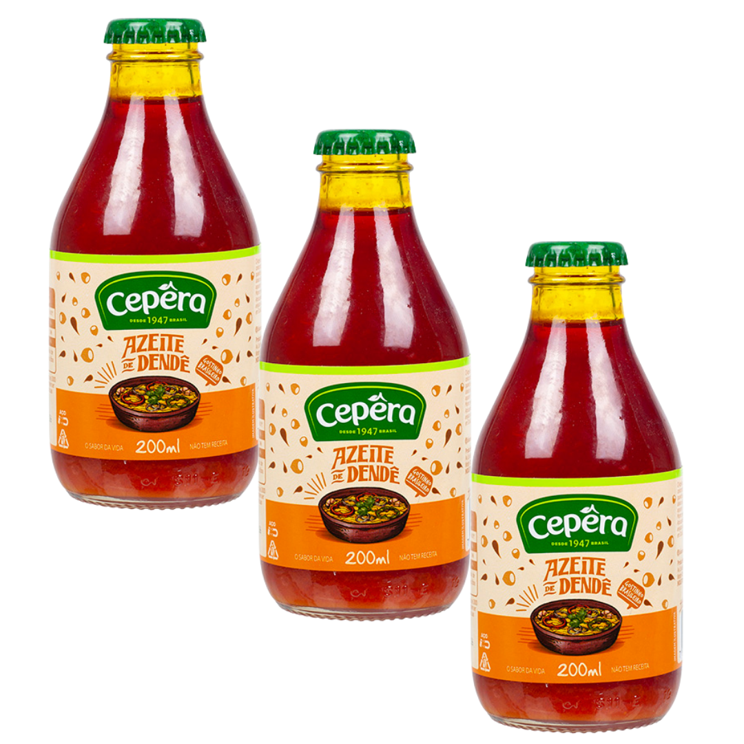 Combo - Huile de Dendê - CEPÊRA - 200ml - Achetez 3 unités et obtenez 10% de réduction