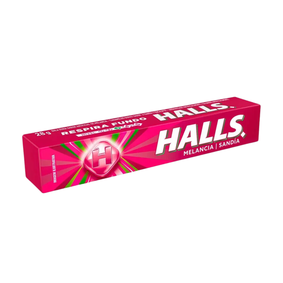 Bonbon pasteque - (Bala Melancia) - HALLS - 28g
