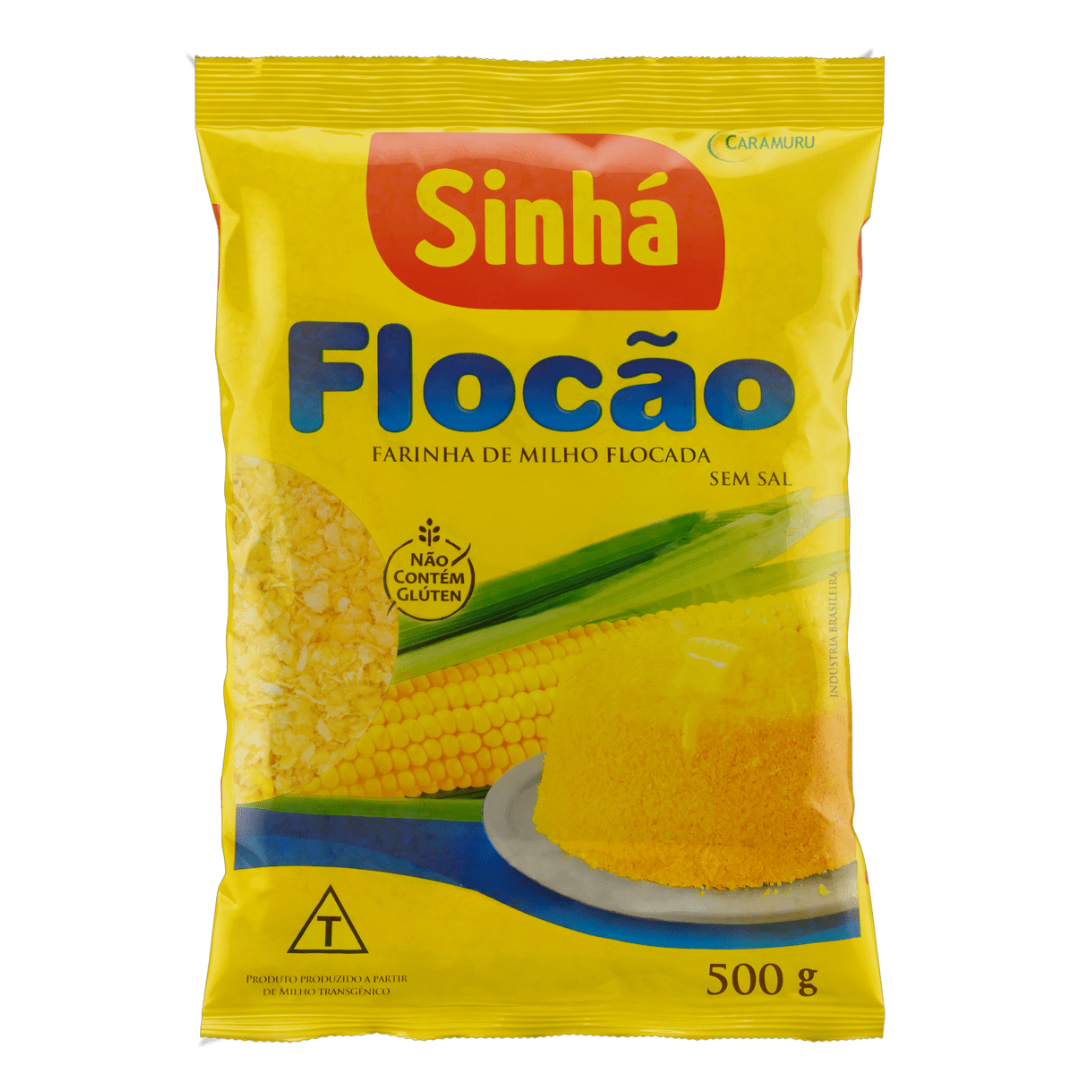 Corn flakes (Corn Flour Flocão) - SINHÁ - 500 g