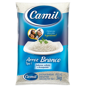 Arroz Branco (Riz blanc) - CAMIL - 5Kg