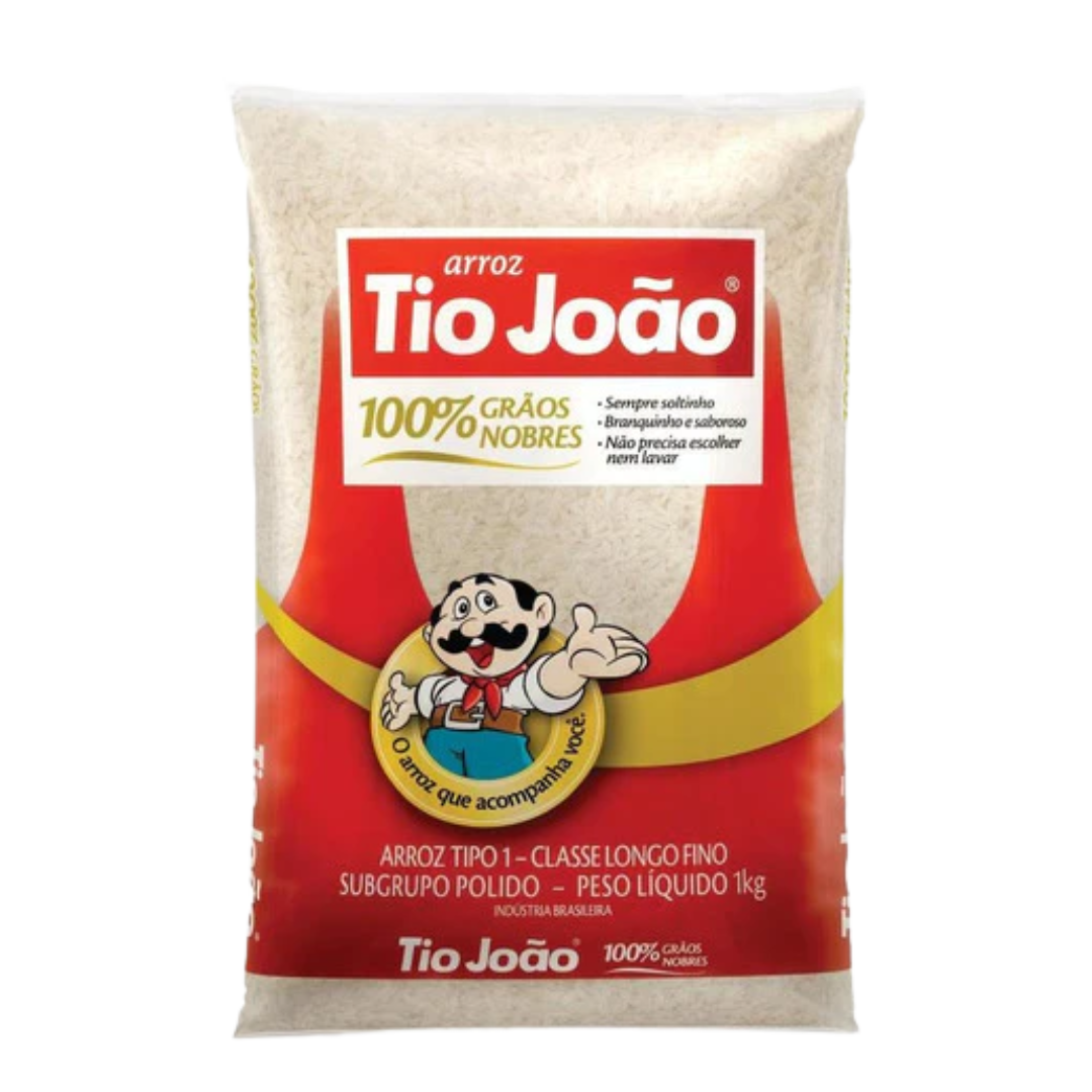 Arroz Branco (Riz blanc) - TIO JOÃO - 1kg - Mon Petit Brésil