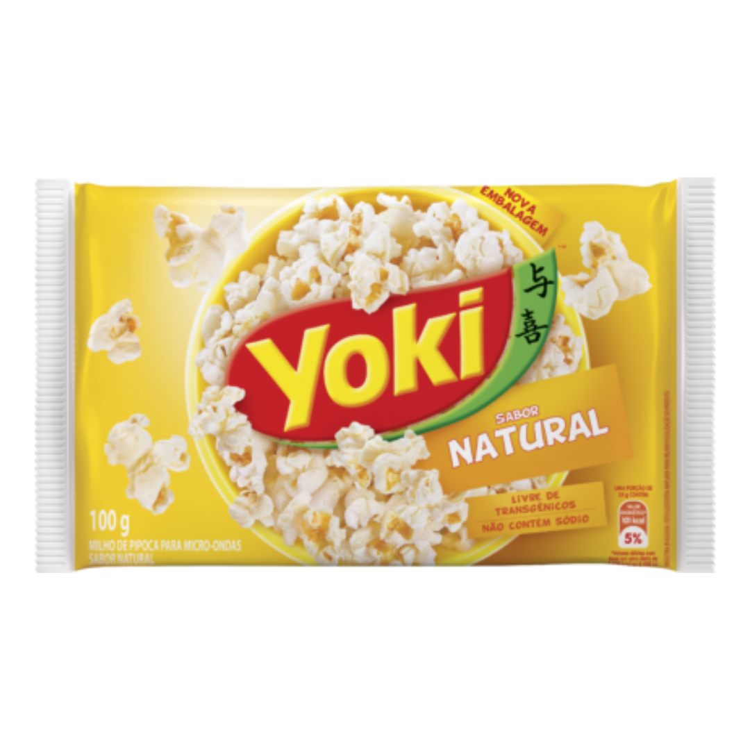 Popcorn Naturali al Microonde (Pop-corn micro-onde) - YOKI - 100g