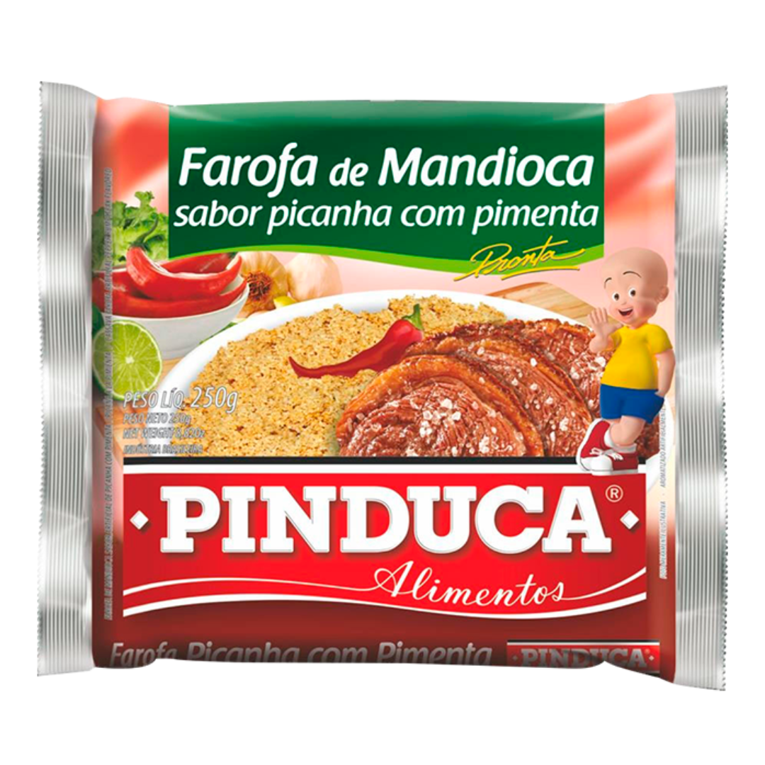 Farofa de Mandioca Picanha com Pimenta - PINDUCA - 250g - Mon Petit Brésil
