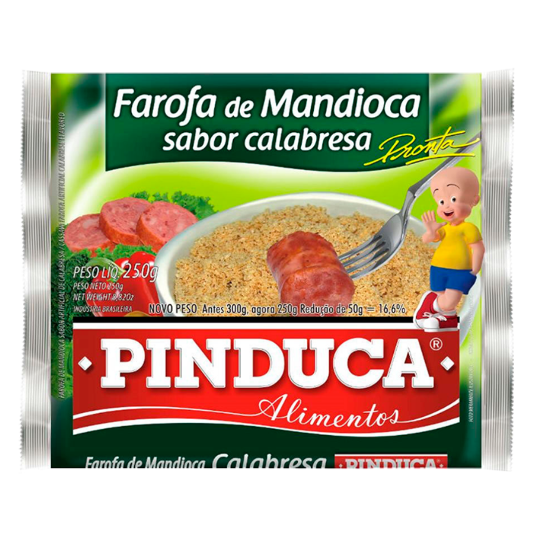 Manioc Farofa with Calabrese Sausage (Calabrese Manioc Farofa) - PINDUCA - 250g