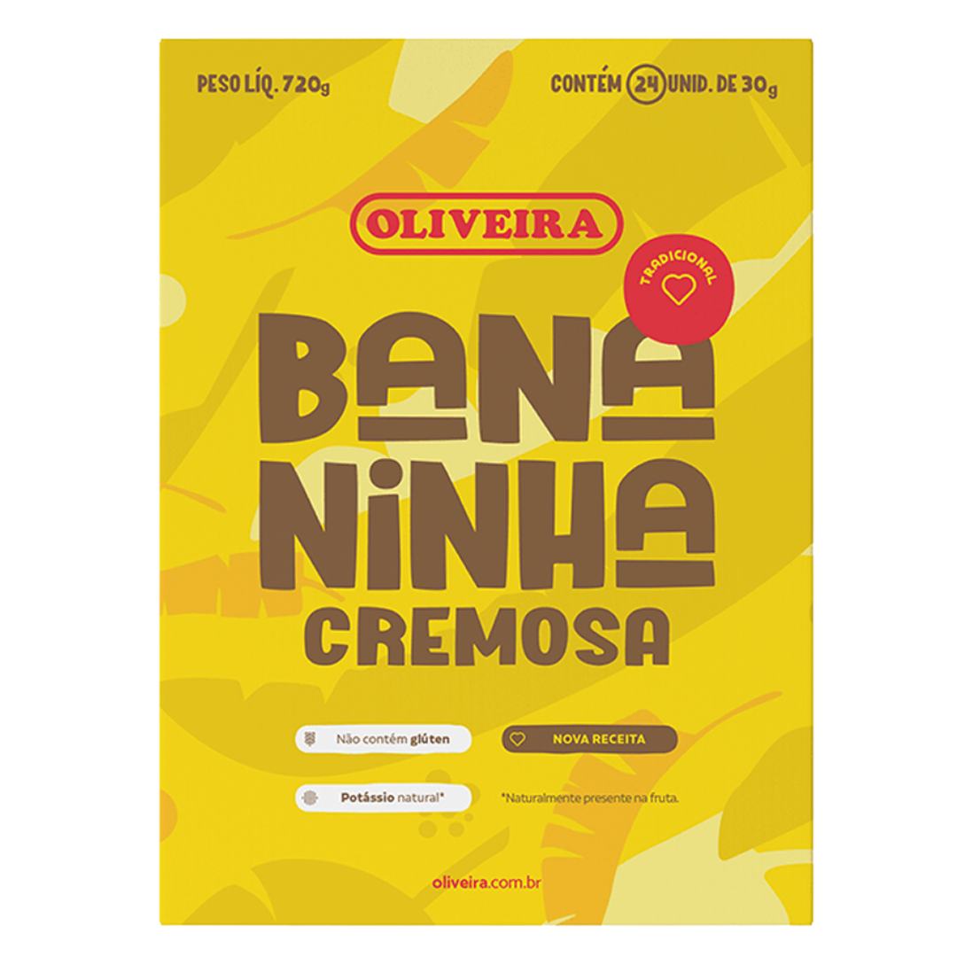 Bananinha Cremosa - OLIVEIRA - 720g - Mon Petit Brésil