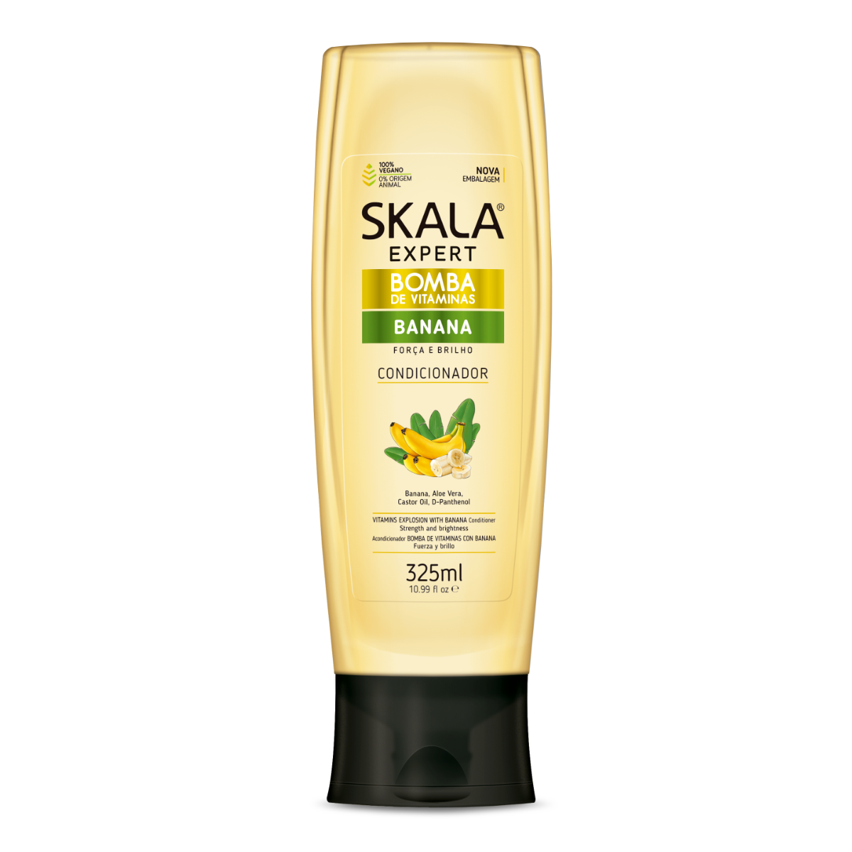 Condicionador Bomba de Vitaminas Banana - SKALA - 325ml - Mon Petit Brésil