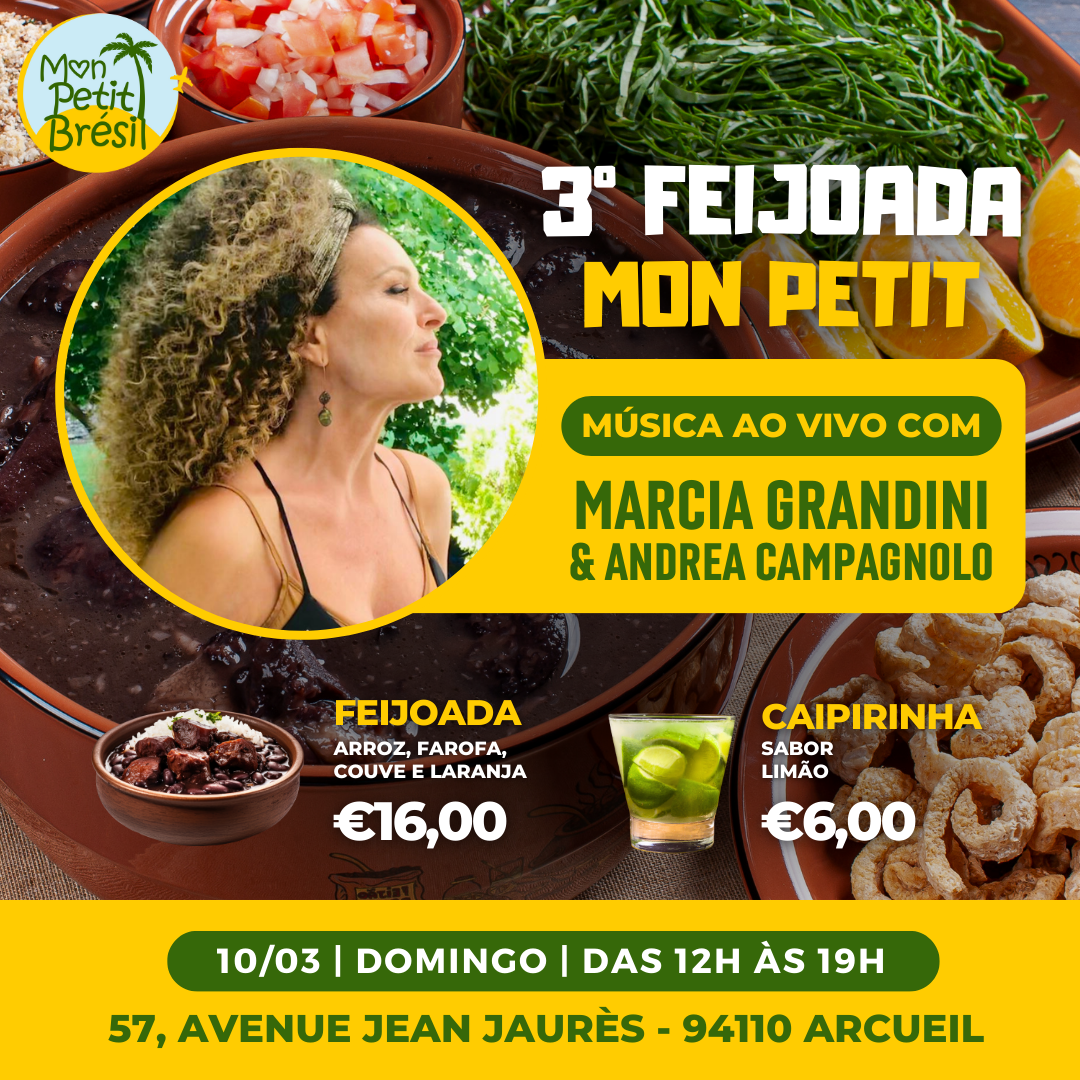 10/03/24 - Música ao Vivo na 3ª Feijoada Mon Petit