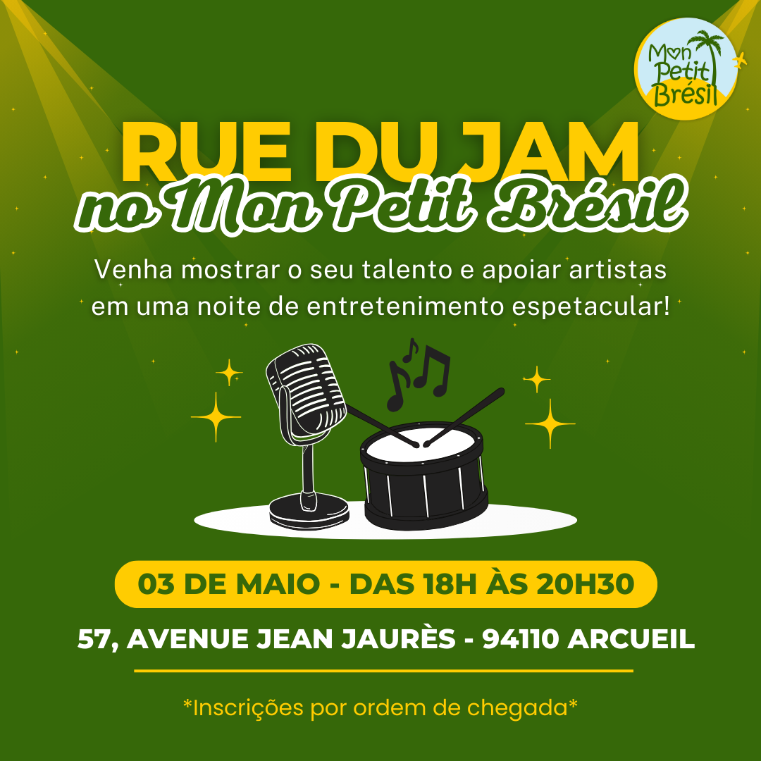 03/05/24 -  Nosso primeiro Open Mic & Jam Session: Rue du Jam