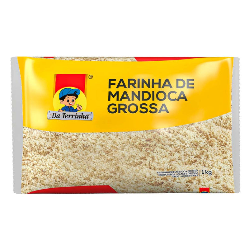 Farine de Manioc Grossière Cru (Farinha de Mandioca Grossa Crua) - DA TERRINHA - 1kg