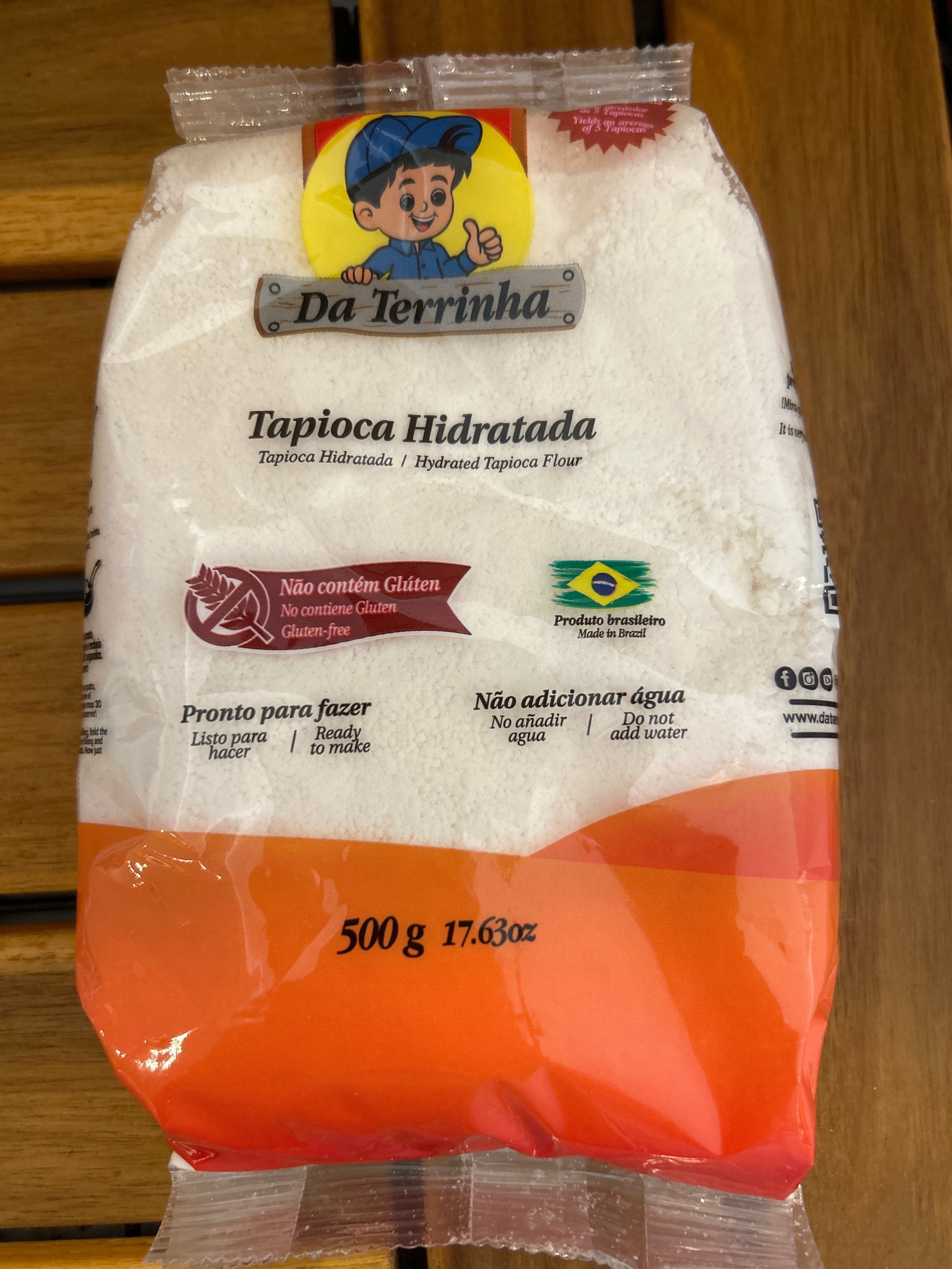 Tapioca Hydratée (Tapioca Hidratada - Goma de Tapioca Hidratada) - DA TERRINHA - 500g