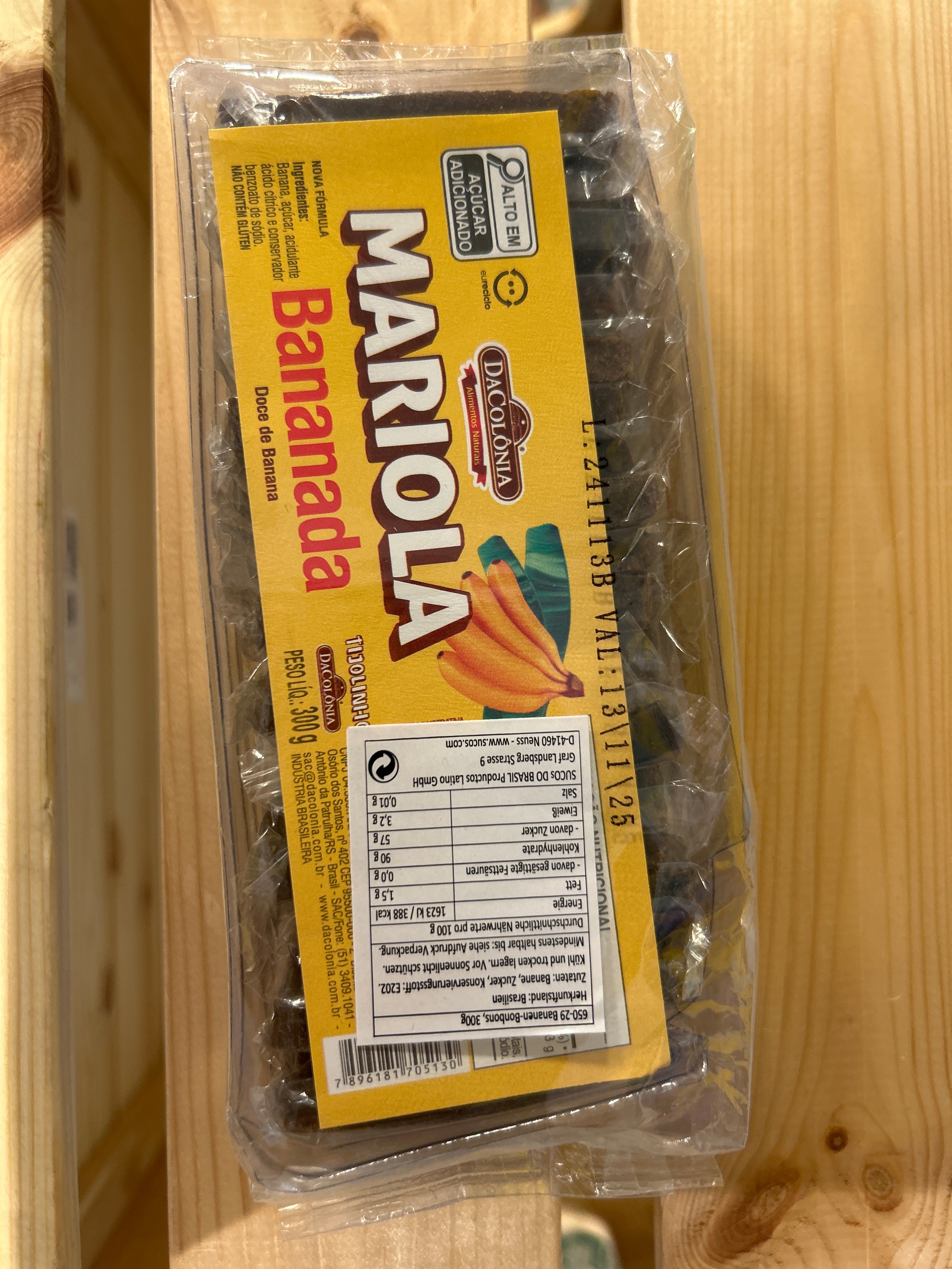 Bonbons à la banane (Bonbons à la banane Mariola) - DACOLONIA - 300g