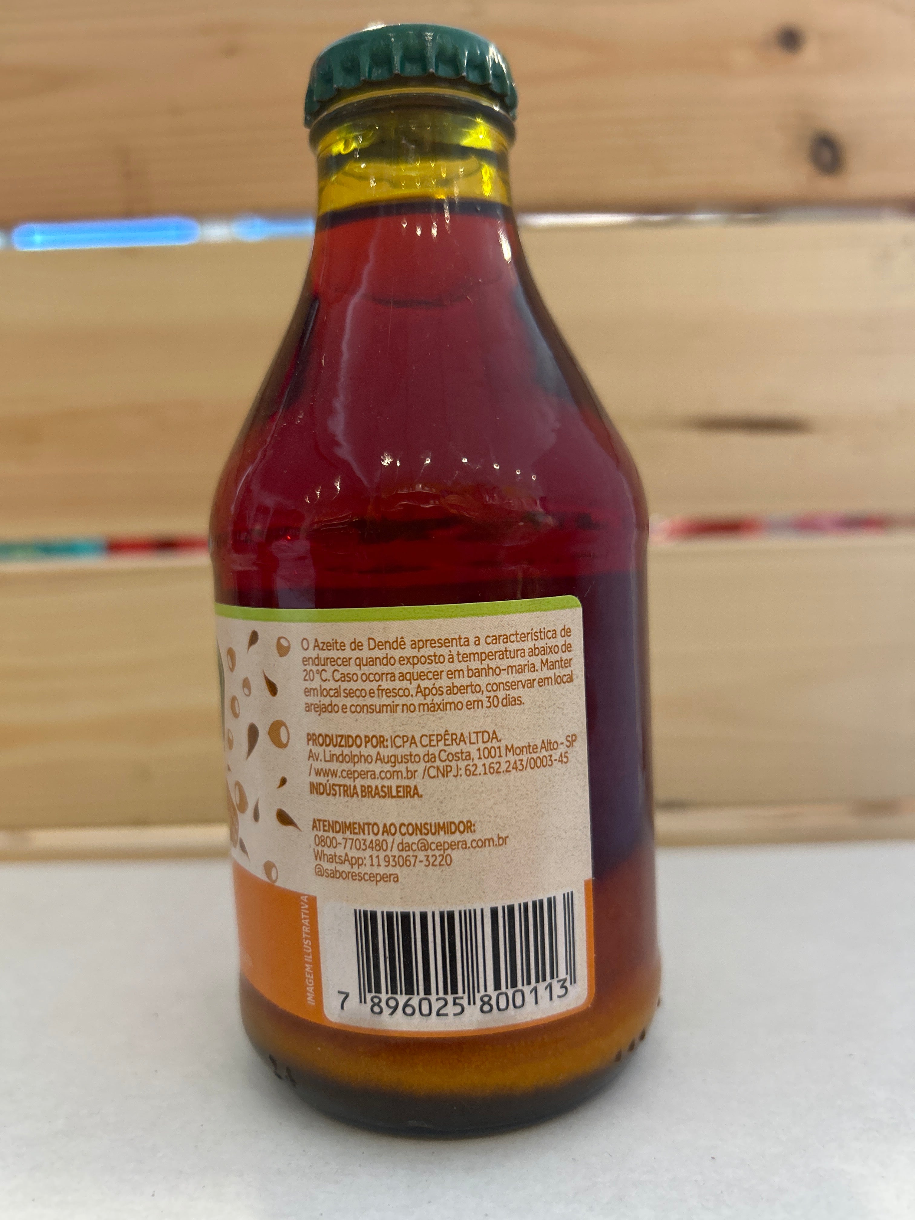 Huile de Palme “Dendê” (Azeite de Dendê)- CEPÊRA - 200ml