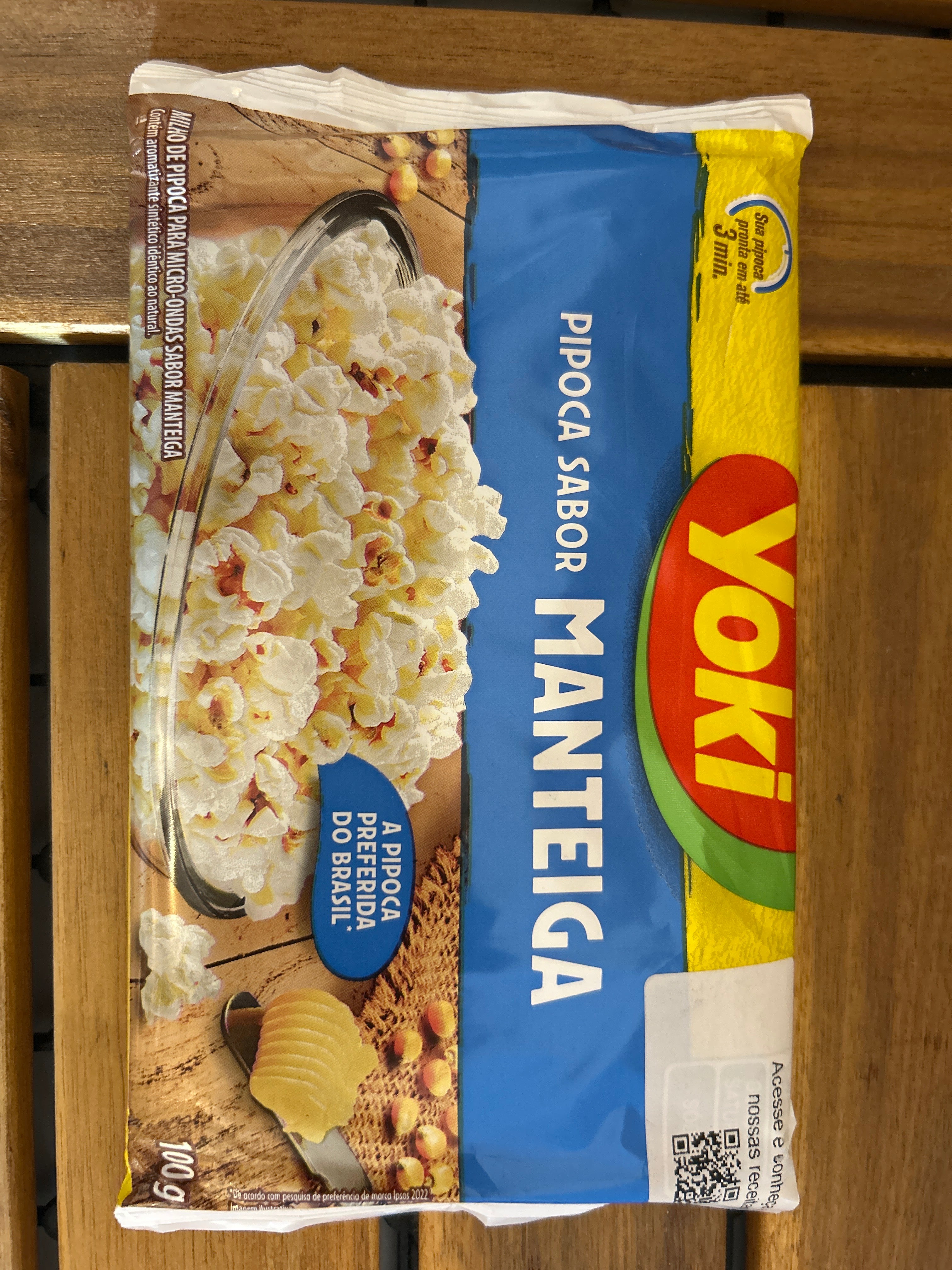 Pop-corn micro-ondes beurre (Pipoca para Microondas Sabor Manteiga) - YOKI - 100g