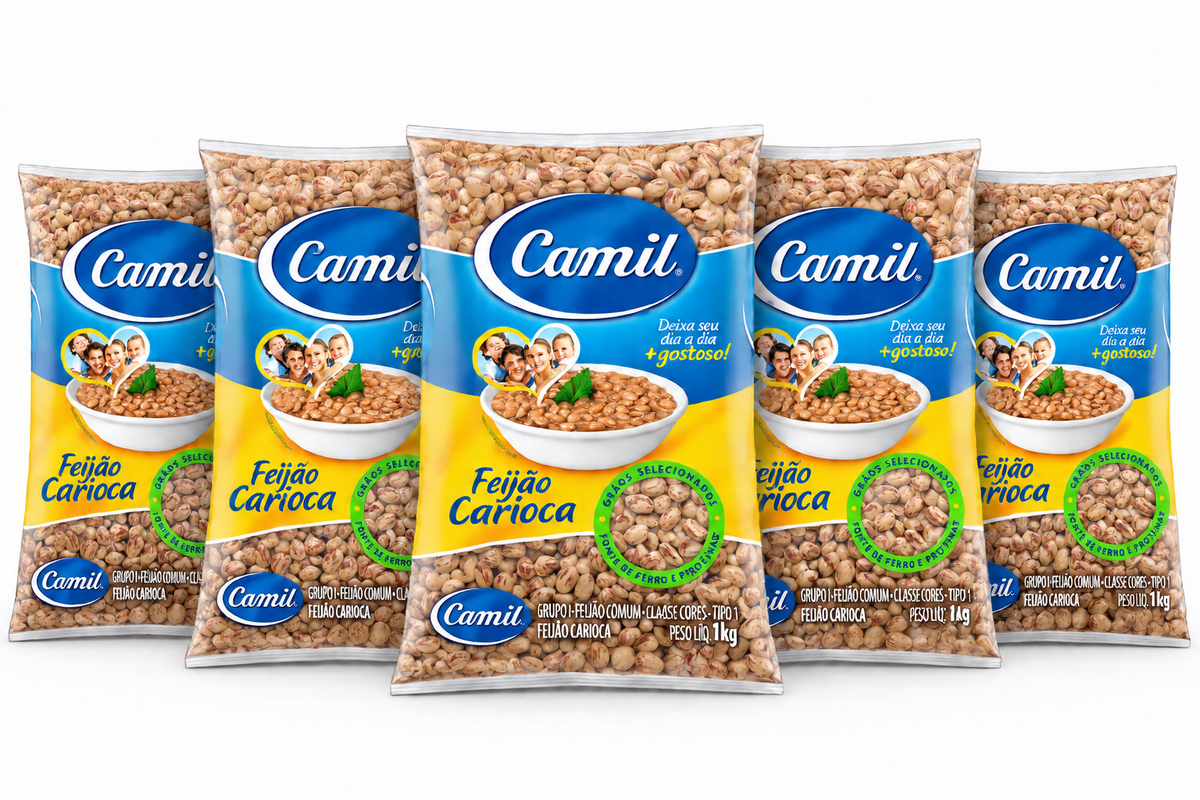 Combo - Fagioli carioca - CAMIL - 1kg - 5 unità