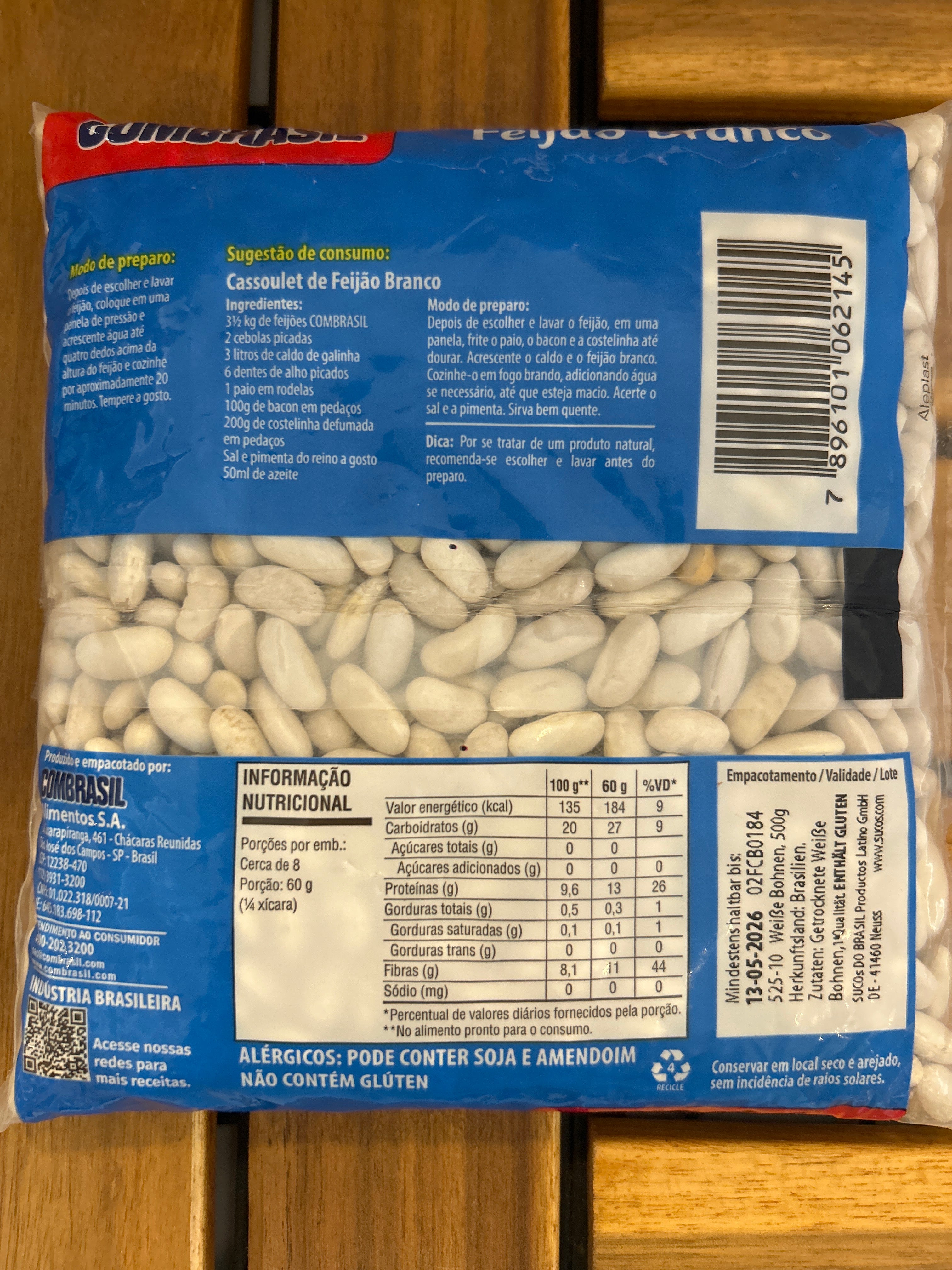 Haricots Blancs (Feijão Branco) - COMBRASIL - 500g